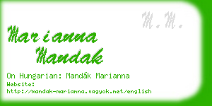 marianna mandak business card